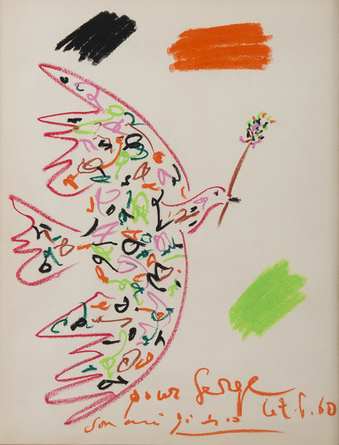Pablo Picasso, ‘Nu debout et homme assis’, 1969, HELENE BAILLY GALLERY