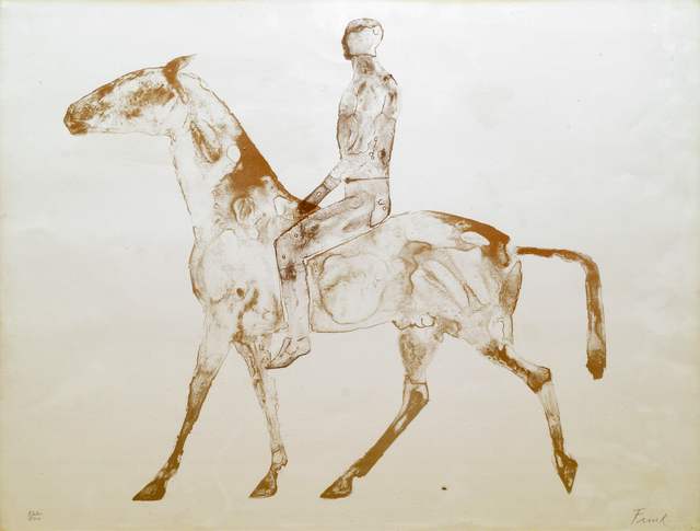 Elisabeth Frink, ‘Grey Rider’, 1970, Print, Lithograph Printed In Colours On Watermarked T.H. Saunders Paper, Roseberys