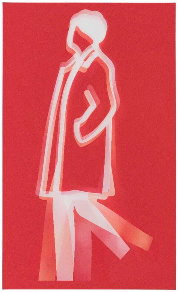 Julian Opie - Curly hair, from: Old Street Walkers