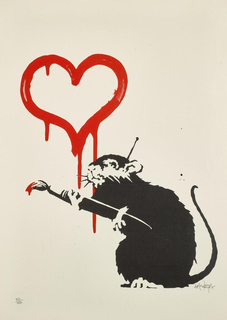 Banksy - Love Rat