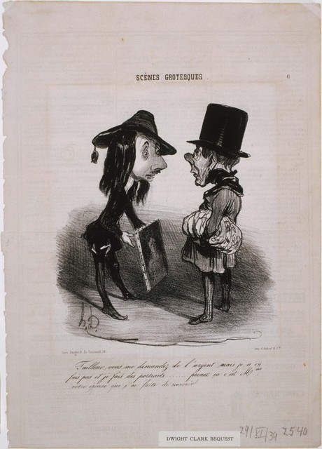Honoré Daumier, ‘Scènes Grotesques: Tailleur...Prenez ça...’, 1839, Phillips Collection