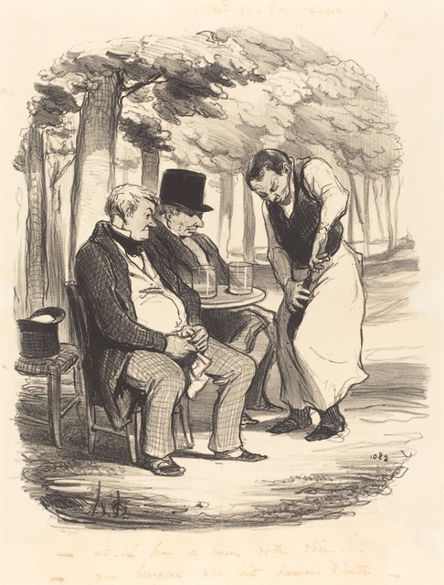 Honoré Daumier, ‘Est-il bon, au moins, votre vin!...’, 1848, National Gallery of Art, Washington, D.C.