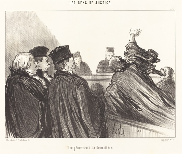 Honoré Daumier, ‘Une Péroraison a la Démosthène’, 1847, National Gallery of Art, Washington, D.C.