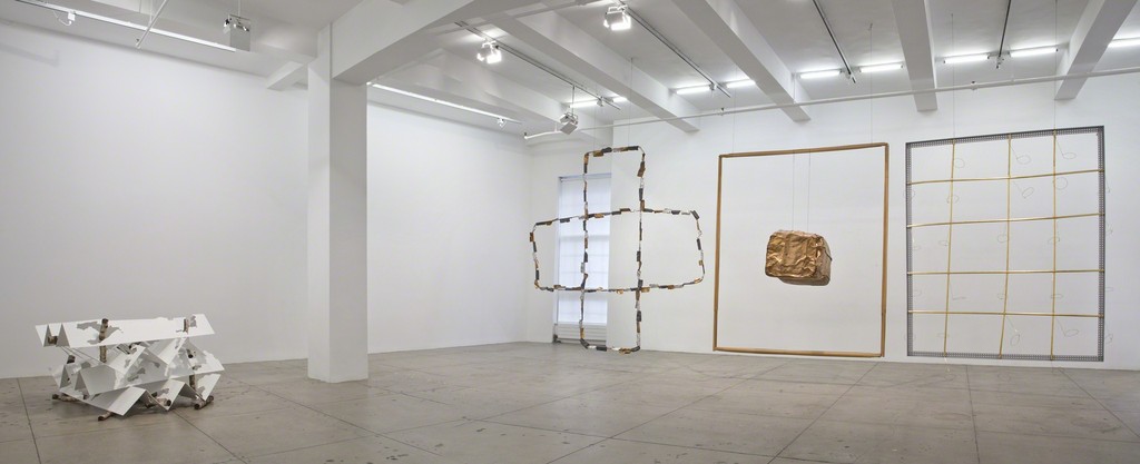 Luciano Fabro, Curated by Dieter Schwarz, Installation View, Marian Goodman Gallery, New York, May 1 – June 13, 2015 Luciano Fabro, Curated by Dieter Schwarz, Installation View, Marian Goodman Gallery, New York, May 1 – June 13, 2015