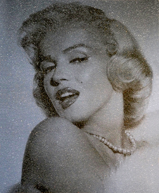 David Studwell, ‘Marilyn Monroe, Smokey Blue’, 2017-2019, Print, Screen print with hand embellished diamond dust, Tanya Baxter Contemporary