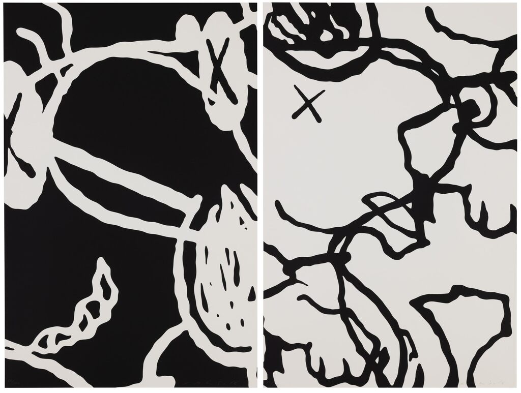 KAWS - Man’s Best Friend 7; and Man’s Best Friend 8