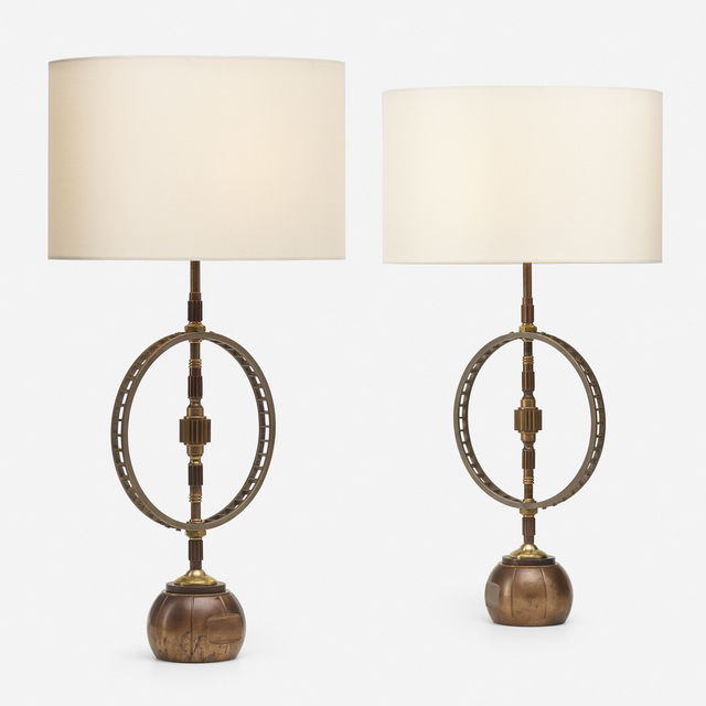 Gianni Vallino, ‘Industrial Reliquary table lamps, pair’, 2019, Rago/Wright