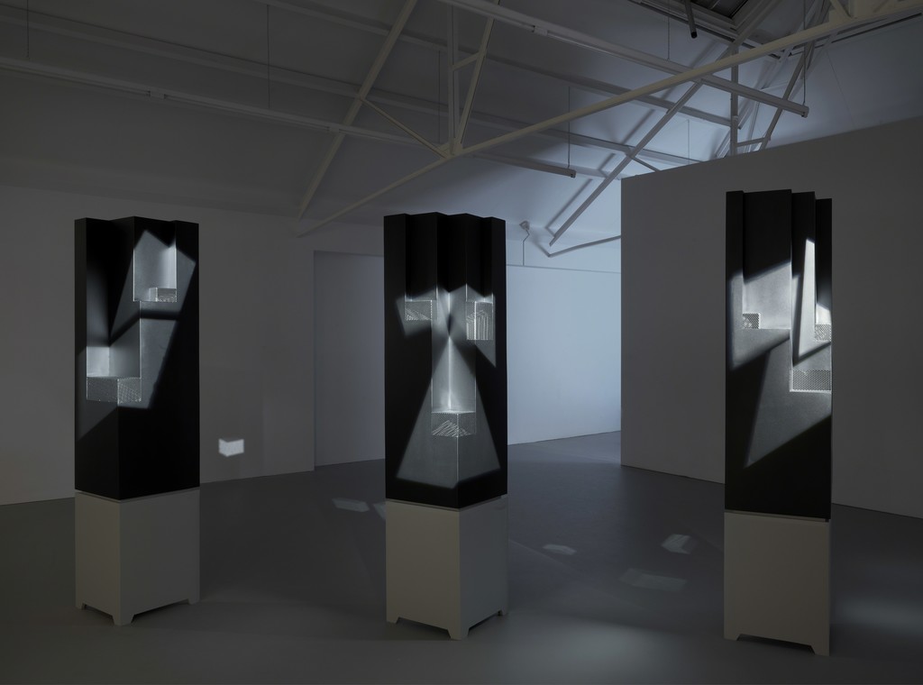 Gabriel Lester, Hungry Ghosts (fltr: Skwee Doot, Ooh Dah Dut, Wee Shuh Va), 2018
stainless steel, powder coating,
240 x 71 x 50 cm (each)
Galerie Fons Welters, Amsterdam. Gabriel Lester, Hungry Ghosts (fltr: Skwee Doot, Ooh Dah Dut, Wee Shuh Va), 2018
stainless steel, powder coating,
240 x 71 x 50 cm (each)
Galerie Fons Welters, Amsterdam.