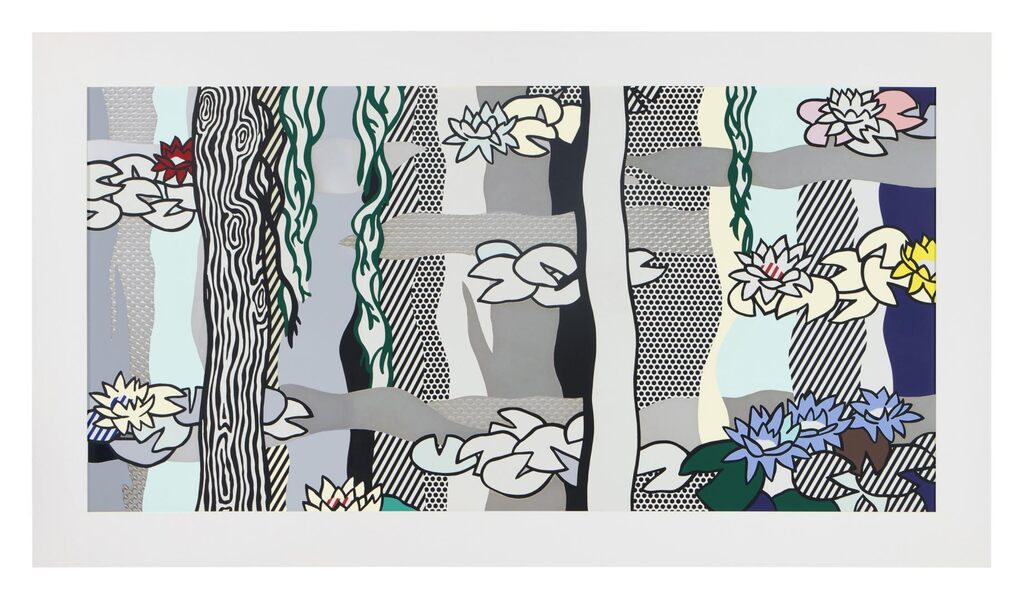 Roy Lichtenstein - Water Lilies with Willows, from the Water Lilies series