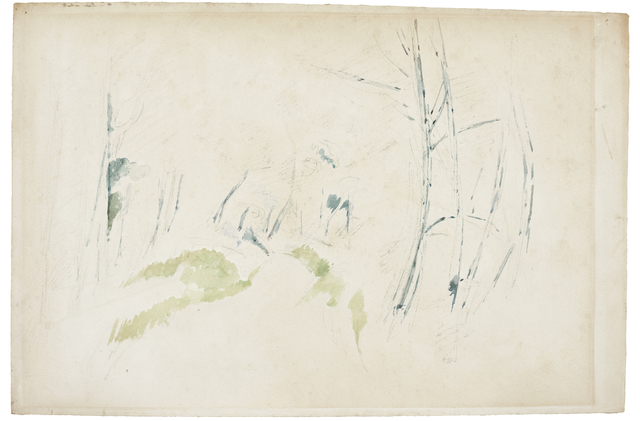 Paul Cézanne, ‘Le Sentier’, ca. 1890, Drawing, Collage or other Work on Paper, Watercolour and pencil on paper, Bernard Jacobson Gallery