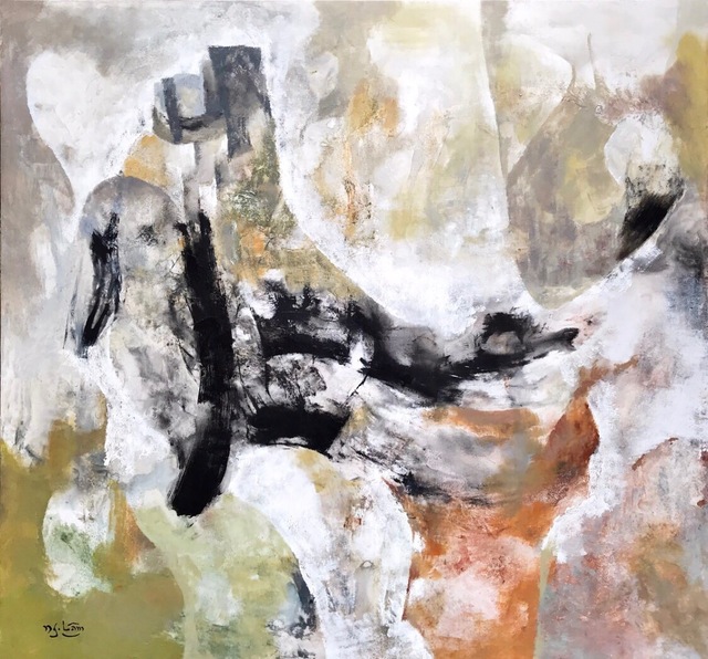 Nguyen Lam, ‘Untitled Abstract’, 2017, Painting, Oil on canvas, ArtBlue Studio