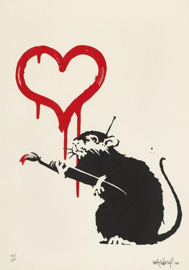 Banksy - LOVE RAT