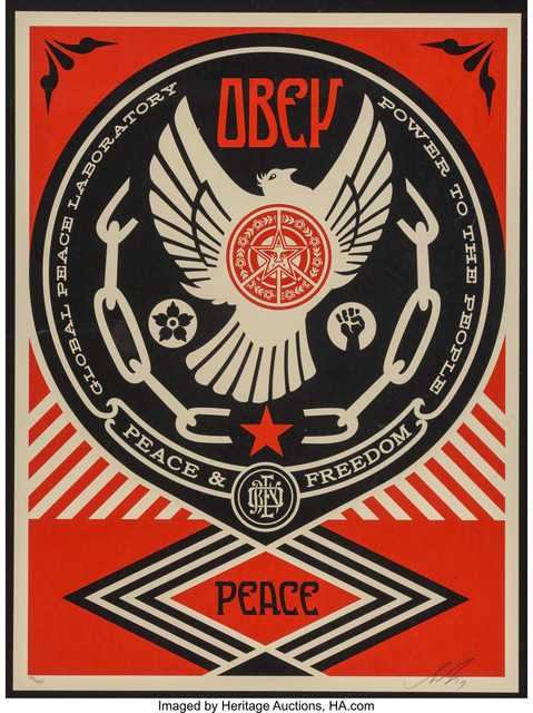 Shepard Fairey (OBEY), ‘Peace and Freedom Dove’, 2014, Heritage Auctions