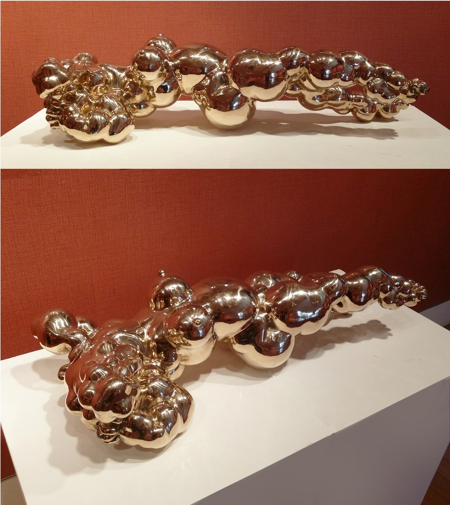 Title: Summer Dream
Artist: Yeo Chee Kiong
Year: 2012
Medium: Bronze
Measurement: 70cm(H) x 120cm(L) x 80cm(W)
Editions of 7
Series 02-1, ‘The Dream Lady Series’
“The Dream Lady” is a female figure formed by the myriad and fleeting bubbles. Under the reflection of the sleek stainless steel, what we see is fantasized sophistication while underneath the pink fresh lies real obesity. Title: Summer Dream
Artist: Yeo Chee Kiong
Year: 2012
Medium: Bronze
Measurement: 70cm(H) x 120cm(L) x 80cm(W)
Editions of 7
Series 02-1, ‘The Dream Lady Series’
“The Dream Lady” is a female figure formed by the myriad and fleeting bubbles. Under the reflection of the sleek stainless steel, what we see is fantasized sophistication while underneath the pink fresh lies real obesity.