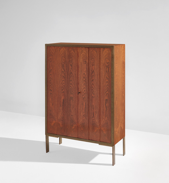 Eugène Printz, ‘Cabinet’, circa 1925, Design/Decorative Art, Brazilian rosewood-veneered wood, brass., Phillips