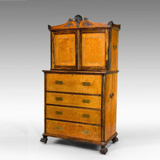 An Anglo Chinese secretaire bookcase