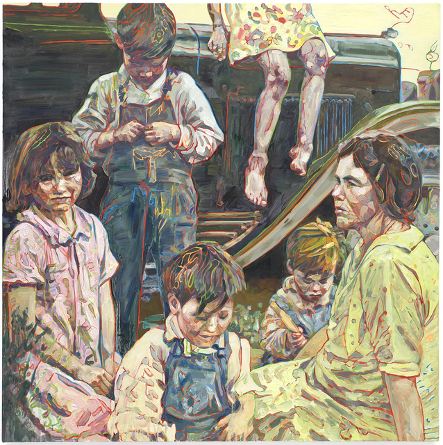 Hung Liu 刘虹, ‘Howard Family’, Painting, Oil on canvas, Gail Severn Gallery