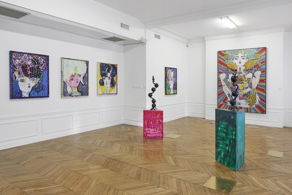 Installation view. Del Kathryn Barton at Asia Now Paris Asian Fair 2018. Photo: Sarah Duby Installation view. Del Kathryn Barton at Asia Now Paris Asian Fair 2018. Photo: Sarah Duby