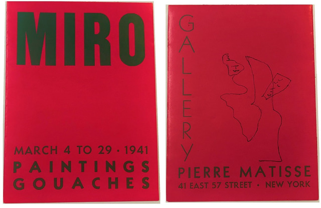 Joan Miró, ‘"MIRO- Paintings Gouaches”, Exhibition Invitation/Mailer, Pierre Matisse Gallery NYC’, 1941, VINCE fine arts/ephemera