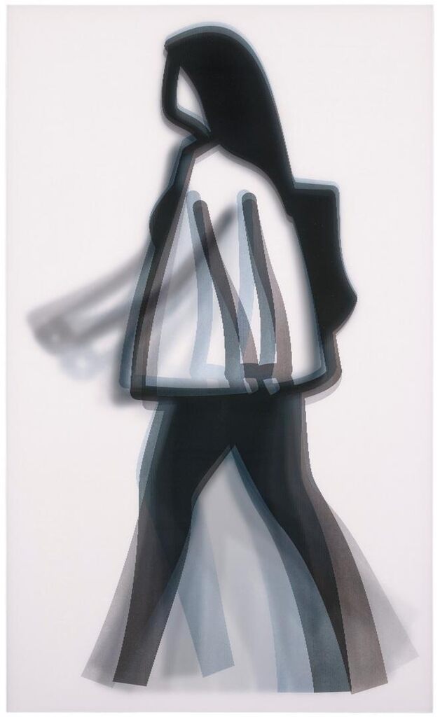 Julian Opie - Long hair, from: Old Street Walkers