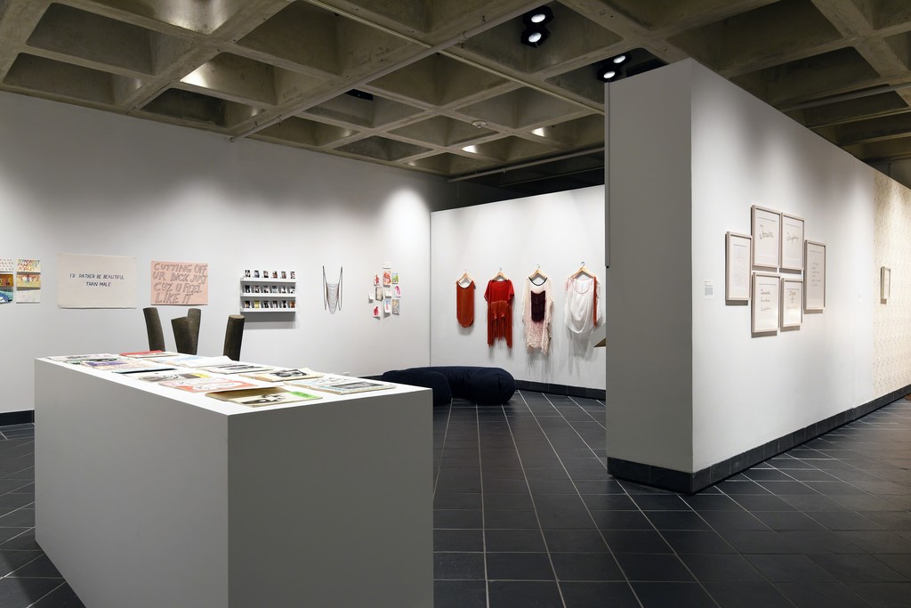 Bring Your Own Body: Transgender Between Archives and Aesthetics. Cantor Fitzgerald Gallery 2016. Photo: Lisa Boughter Bring Your Own Body: Transgender Between Archives and Aesthetics. Cantor Fitzgerald Gallery 2016. Photo: Lisa Boughter