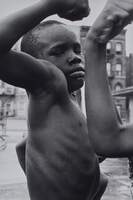 Muscle Boy, Harlem, New York, USA