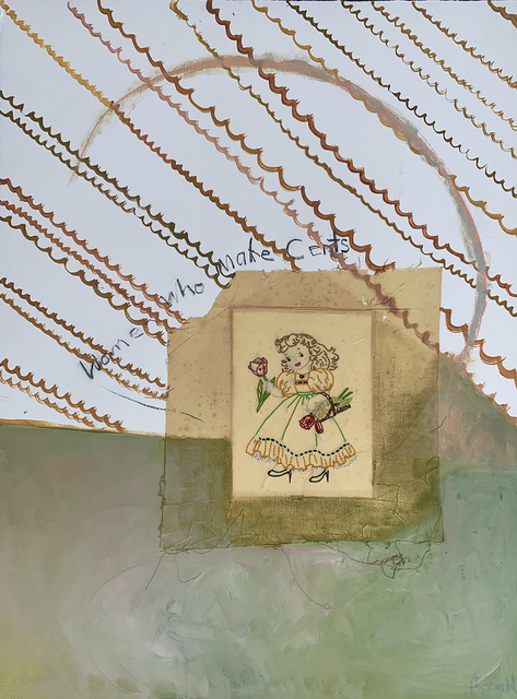 Dorothy Fitzgerald, ‘Take the Dog for a Run’, 2016, Painting, Mixed media on paper, Resource Art