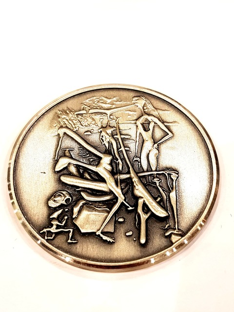 Salvador Dalí, ‘Silver Medal "Intraterrestrials" by Salvador Dali’, 1979, Galerie Philia