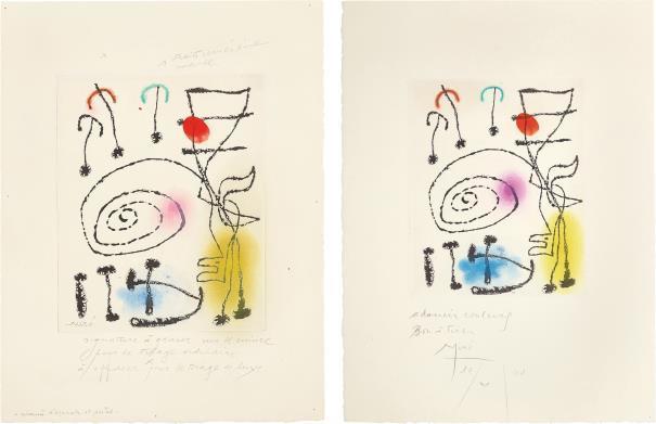 Joan Miró, ‘La Mesure du Temps: Two Impressions’, 1968, Galerie Maximillian