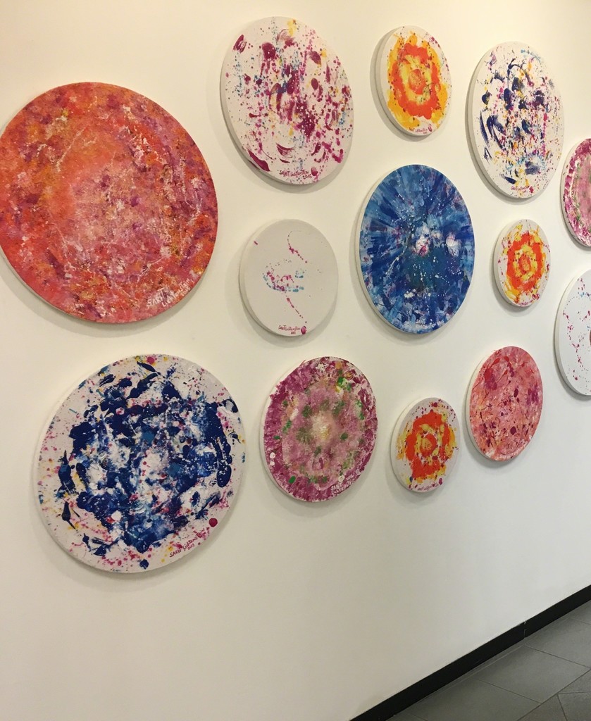 Installation “Botanical Garden“(13 Pieces), 2015, acrylic on canvas, 300 x 150 cm Installation “Botanical Garden“(13 Pieces), 2015, acrylic on canvas, 300 x 150 cm
