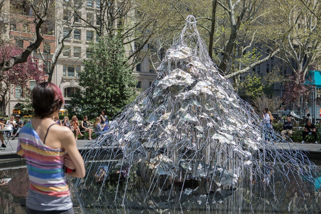 Diana Al-Hadid, Delirious Matter, 2018. Madison Square Park, New York. © Diana Al-Hadid, courtesy of the artist and Marianne Boesky Gallery, New York. Photo: Rashmi Gill Diana Al-Hadid, Delirious Matter, 2018. Madison Square Park, New York. © Diana Al-Hadid, courtesy of the artist and Marianne Boesky Gallery, New York. Photo: Rashmi Gill