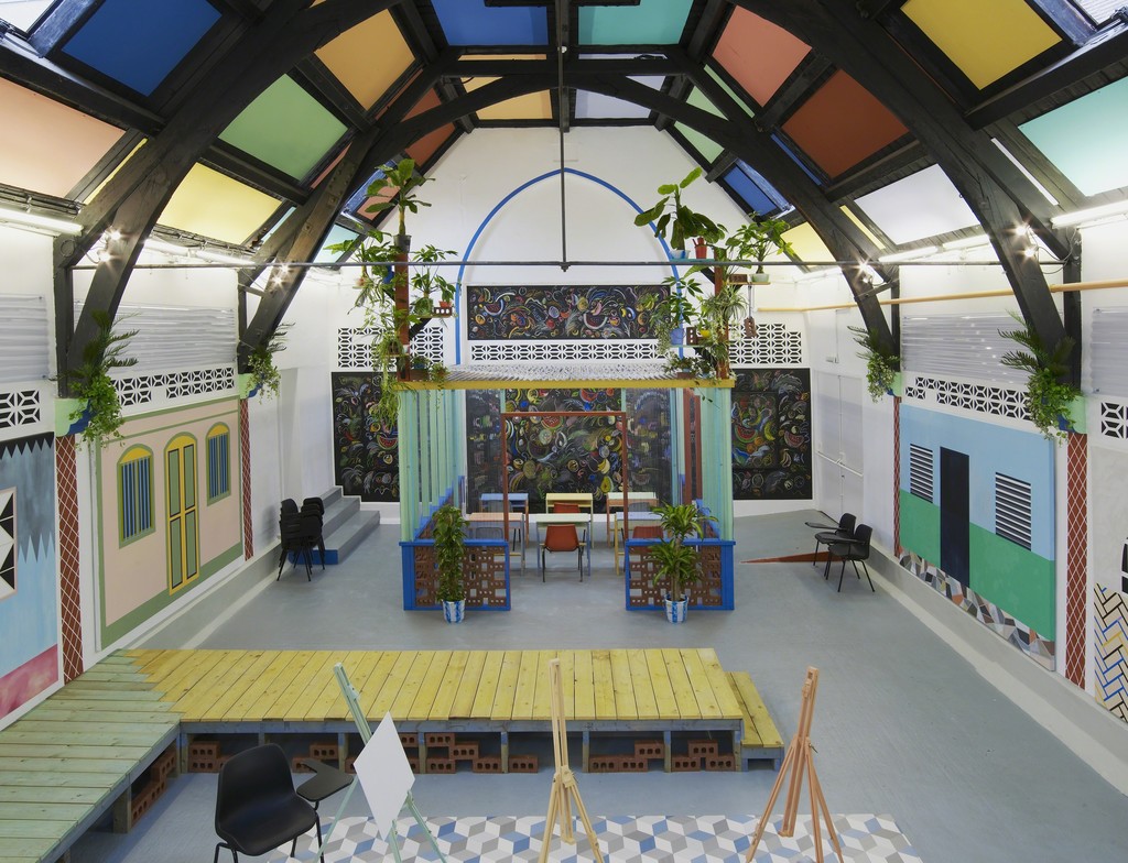 Sol Calero: La Escuela del Sur at Studio Voltaire, London. Courtesy of the artist and Laura Bartlett Gallery, London. Sol Calero: La Escuela del Sur at Studio Voltaire, London. Courtesy of the artist and Laura Bartlett Gallery, London.