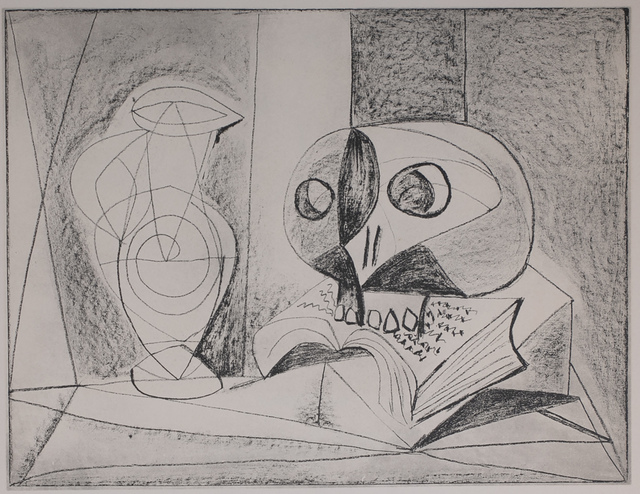 Pablo Picasso, ‘Composition Au Crane (Skull Composition), 1949 Limited edition Lithogrph by Pablo Picasso’, 1949, Print, Lithograph, White Cross