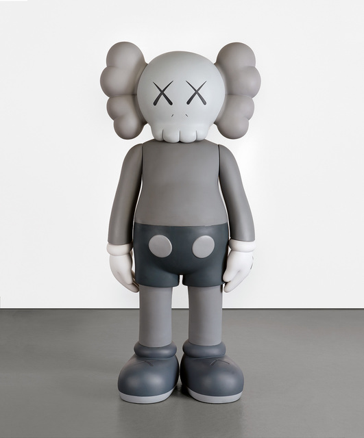 grey kaws doll