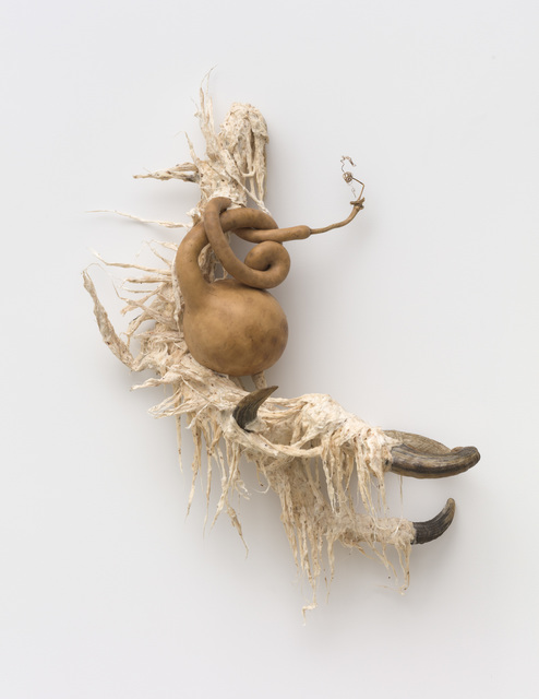 Guadalupe Maravilla, ‘Ancestral Stomach 1’, 2021, Sculpture, Dried gourd with mixed media, P.P.O.W