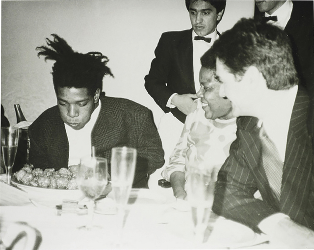 Andy Warhol, ‘Jean-Michel Basquiat, Basquiat's Mother and friends’, ca. 1984, Photography, Silver gelatin print, Phillips