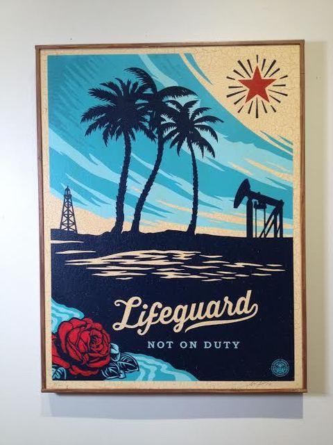 Shepard Fairey (OBEY), ‘Lifeguard Not On Duty’, 2014, Vertu Fine Art