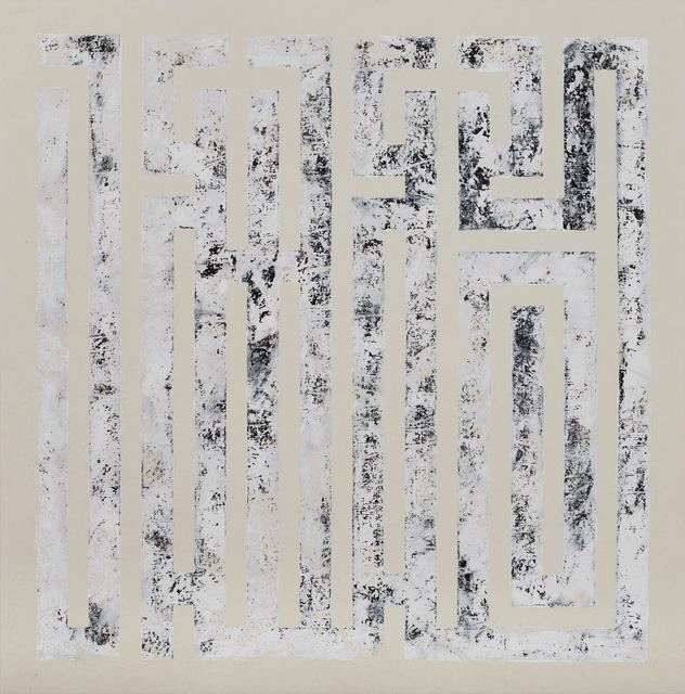 L'ATLAS, ‘Seal 14’, 2018, Painting, Korean ink on silk paper laid on canvas, Art Works Paris Seoul Gallery