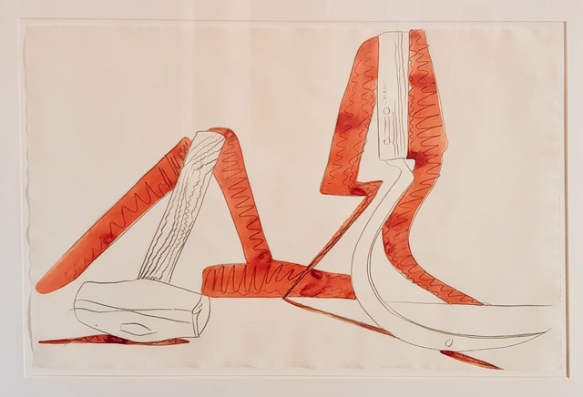 Andy Warhol, ‘Still Life (Hammer and Sickle)’, 1977, Drawing, Collage or other Work on Paper, Graphite and wash on T.H. Saunders paper, Attika Fine Arts