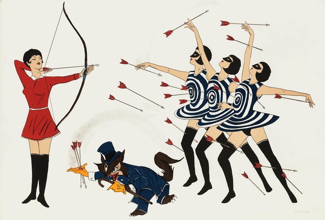 Marcel Dzama, ‘Don't make me a target’, 2017, Cancer Research Institute Benefit Auction
