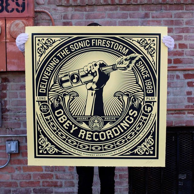Shepard Fairey (OBEY), ‘Sonic Firestorm’, 2014, Samuel Owen Gallery