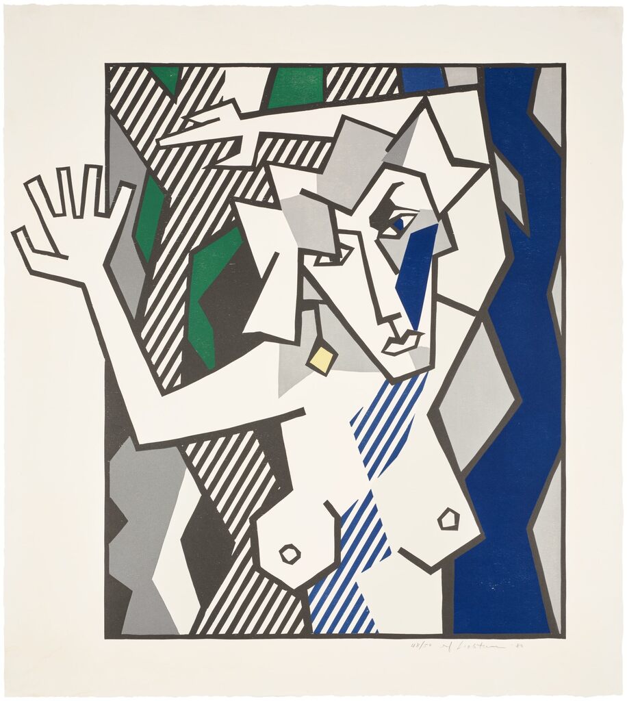 Roy Lichtenstein - Nude in the Woods, from Expressionist Woodcuts (G. 882, C. 174)