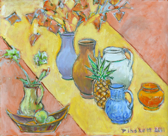 Joseph Plaskett, ‘Pineapple with Vases’, 2011, Bau-Xi Gallery