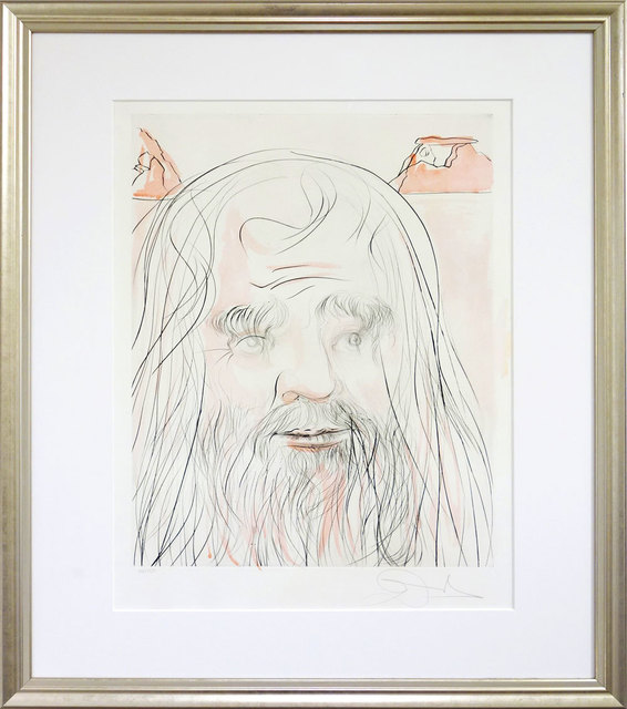 Salvador Dalí, ‘Hommage à Leonardo’, 1975, Drawing, Collage or other Work on Paper, Etching, aquatint and lithograph on Rives paper, Galerie Kellermann