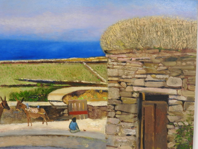 Rene Genis, ‘L'aire aux deux ânons (Folegandros- Grec)’, 1998, Painting, Oil on canvas, Artioli Findlay