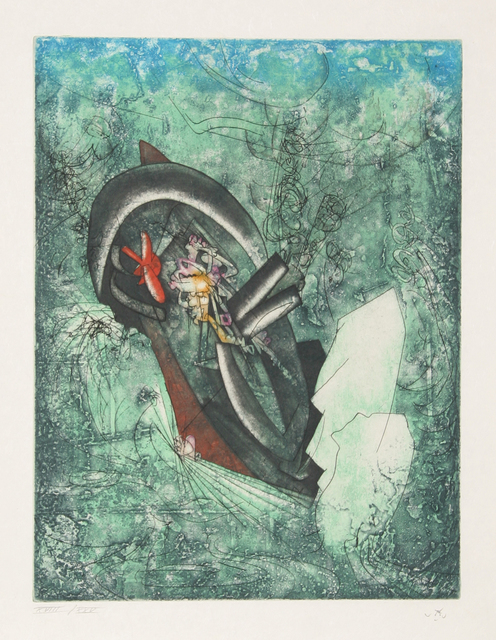 Roberto Matta, ‘L’ergofrage (Naufrage du Titanic) from Hom’mere III - L’Ergonaute’, 1976-1977, Print, Etching and aquatint on Japon Paper, RoGallery