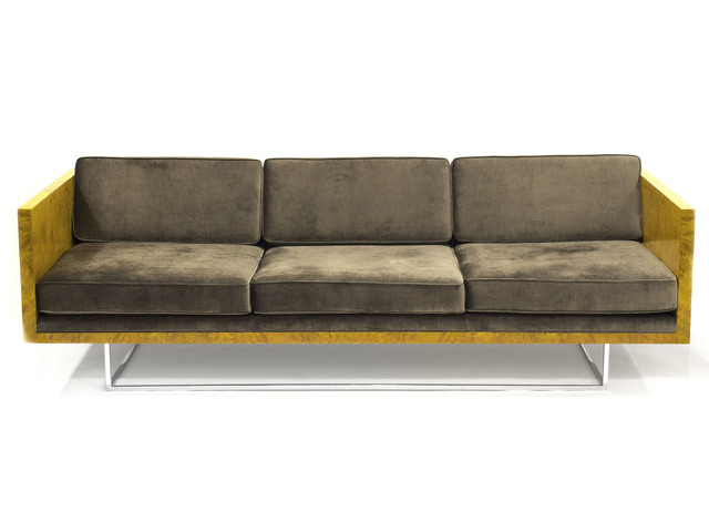 Milo Baughman, ‘Olive Burl Sofa’, ca. 1970, Patrick Parrish Gallery