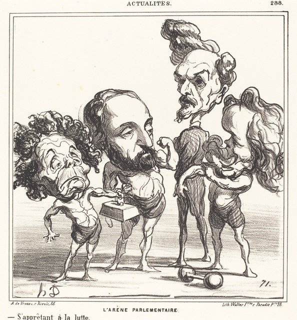 Honoré Daumier, ‘L'Arène parlementaire’, 1870, National Gallery of Art, Washington, D.C.