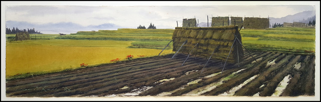 Daniel Kelly, ‘Haystacks in Autumn’, 1983, Verne Collection, Inc.