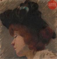 Profil de femme ,
Circa
1903